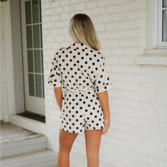 These three boutique polka dot romper - Picture 6 of 7
